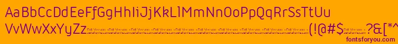 Iconic Regular trial Font – Purple Fonts on Orange Background