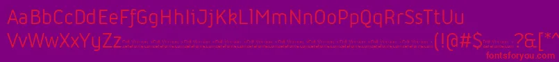 Iconic Regular trial Font – Red Fonts on Purple Background