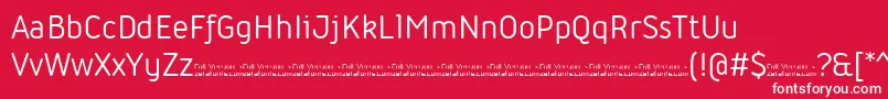 Iconic Regular trial Font – White Fonts on Red Background