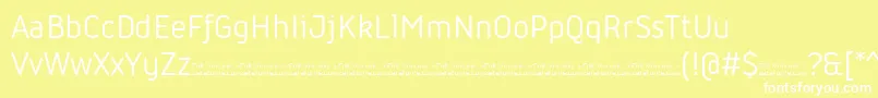 Iconic Regular trial Font – White Fonts on Yellow Background