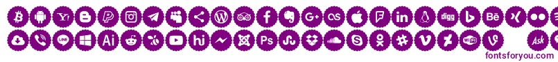 Icons Color Font – Purple Fonts