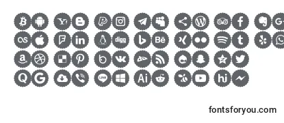 Schriftart Icons Color