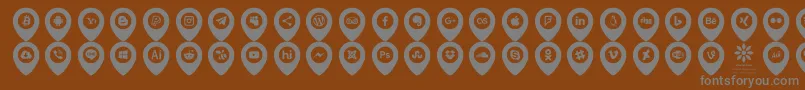 fuente Icons Font Color – Fuentes Grises Sobre Fondo Marrón