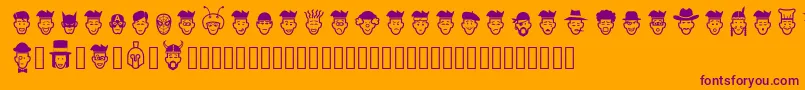 En savoir plus sur la police IdeasAndAppsFaces Police IdeasAndAppsFaces – polices violettes sur fond orange