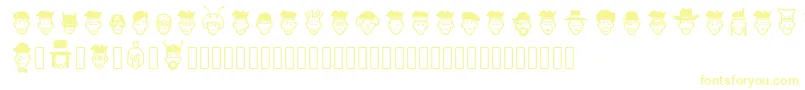 Weitere Informationen zur IdeasAndAppsFaces-Schriftart IdeasAndAppsFaces-Schriftart – Gelbe Schriften