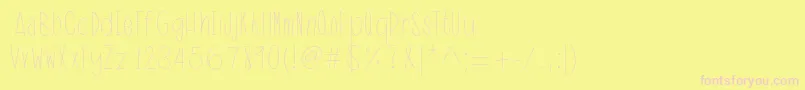 IdentityTheft Font – Pink Fonts on Yellow Background