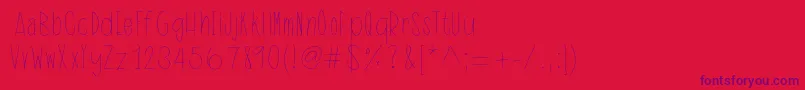 Police IdentityTheft – polices violettes sur fond rouge
