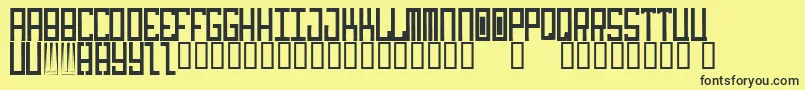 idiot Font – Black Fonts on Yellow Background