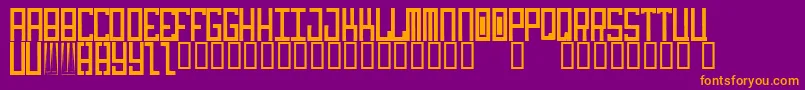 idiot Font – Orange Fonts on Purple Background