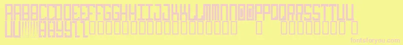 idiot Font – Pink Fonts on Yellow Background