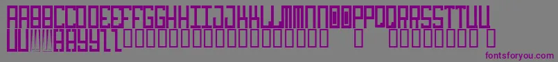 idiot Font – Purple Fonts on Gray Background