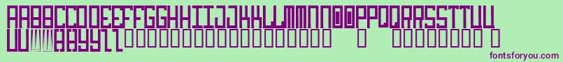 idiot Font – Purple Fonts on Green Background