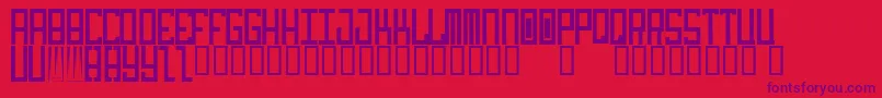 idiot Font – Purple Fonts on Red Background