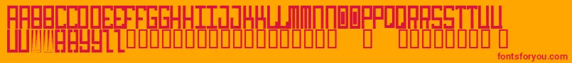 idiot Font – Red Fonts on Orange Background