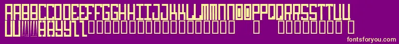 idiot Font – Yellow Fonts on Purple Background