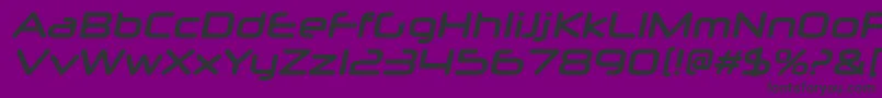 NeuropolxrgBolditalic Font – Black Fonts on Purple Background