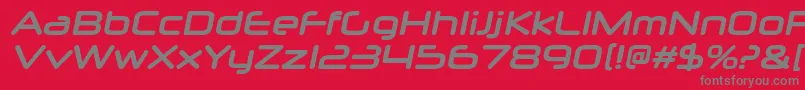 fuente NeuropolxrgBolditalic – Fuentes Grises Sobre Fondo Rojo