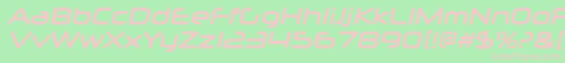 NeuropolxrgBolditalic Font – Pink Fonts on Green Background