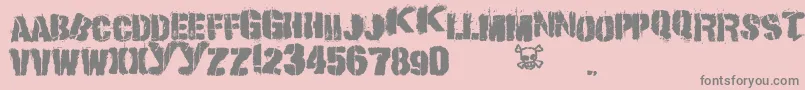 If Font – Gray Fonts on Pink Background