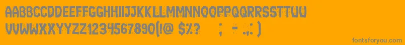 IgnorantBook Font – Gray Fonts on Orange Background