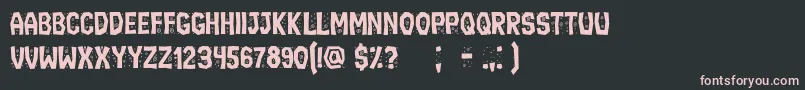 IgnorantBook Font – Pink Fonts on Black Background