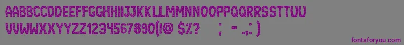 IgnorantFlat Font – Purple Fonts on Gray Background