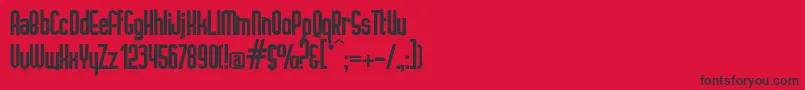 IGNOTO   Font – Black Fonts on Red Background