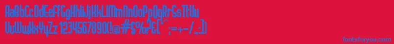 Weitere Informationen zur IGNOTO -Schriftart IGNOTO -Schriftart – Blaue Schriften auf rotem Hintergrund