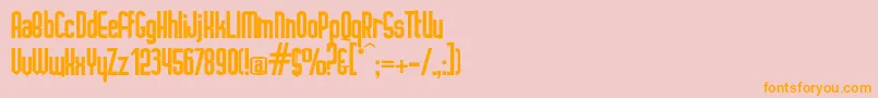 IGNOTO   Font – Orange Fonts on Pink Background