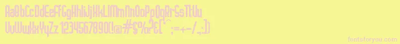 IGNOTO   Font – Pink Fonts on Yellow Background