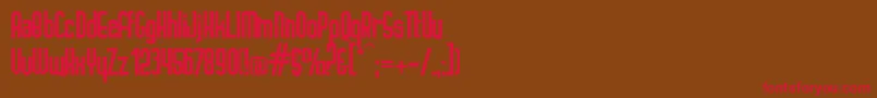 IGNOTO   Font – Red Fonts on Brown Background