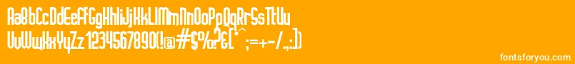 IGNOTO   Font – White Fonts on Orange Background
