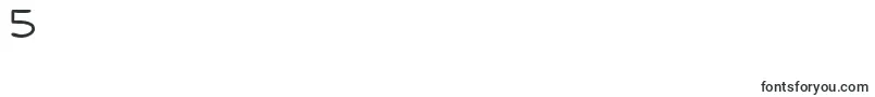 フォントIHATCS   – フォント数字5