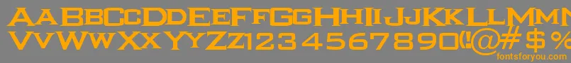 IKARRG   Font – Orange Fonts on Gray Background