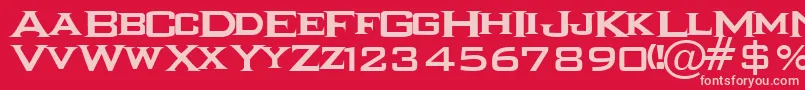 IKARRG   Font – Pink Fonts on Red Background