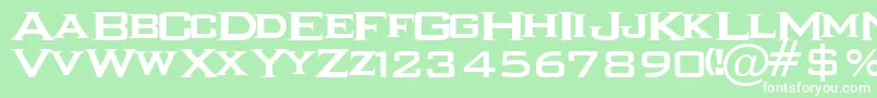 IKARRG   Font – White Fonts on Green Background