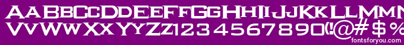 Шрифт IKARRG   – белые шрифты на фиолетовом фоне