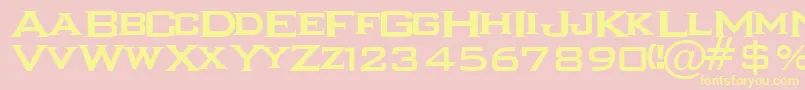IKARRG   Font – Yellow Fonts on Pink Background