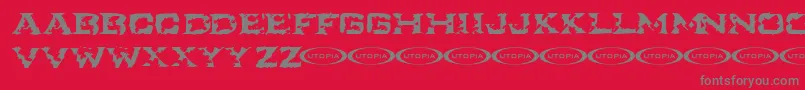 IKART    Font – Gray Fonts on Red Background