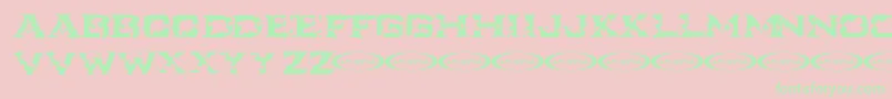 IKART   -Schriftart – Grüne Schriften auf rosa Hintergrund