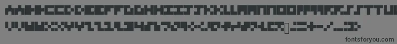 Шрифт TinyFont – чёрные шрифты на сером фоне