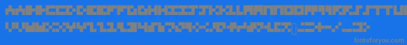 Шрифт TinyFont – серые шрифты на синем фоне