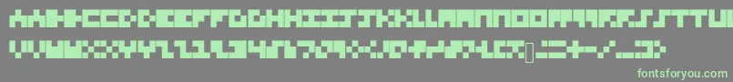 More about TinyFont Font TinyFont Font – Green Fonts on Gray Background