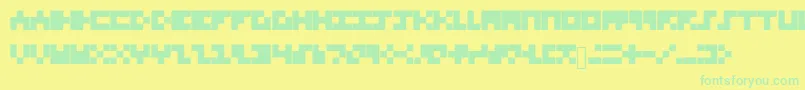 More about TinyFont Font TinyFont Font – Green Fonts on Yellow Background