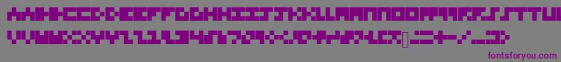 TinyFont Font – Purple Fonts on Gray Background