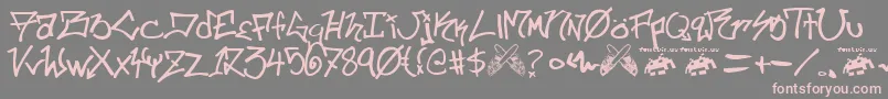 fuente ill skillz fontvir us – Fuentes Rosadas Sobre Fondo Gris