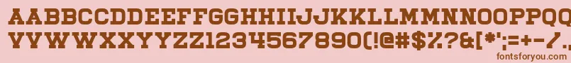 Illiead Font – Brown Fonts on Pink Background