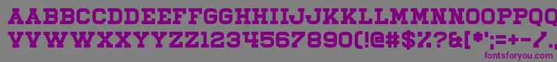 Illiead-Schriftart – Violette Schriften auf grauem Hintergrund