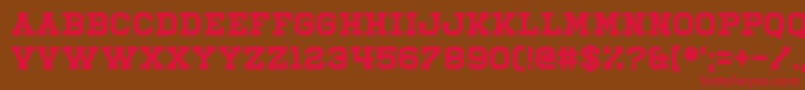 Illiead Font – Red Fonts on Brown Background