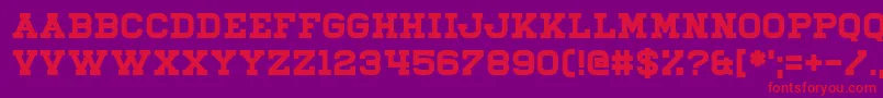 Weitere Informationen zur Illiead-Schriftart Illiead-Schriftart – Rote Schriften auf violettem Hintergrund